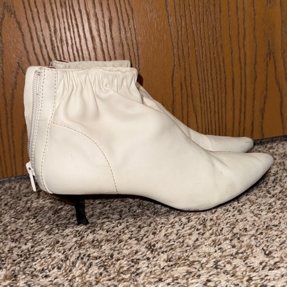 3.1 Phillip Lim white leather kitten heel  Ankle Boots 39